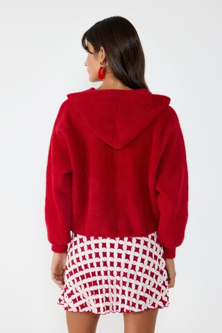 No Matter What Knit cardigan in Red
