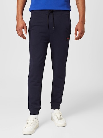 HUGO - Tapered Pantalón 'Doak' en azul: frente