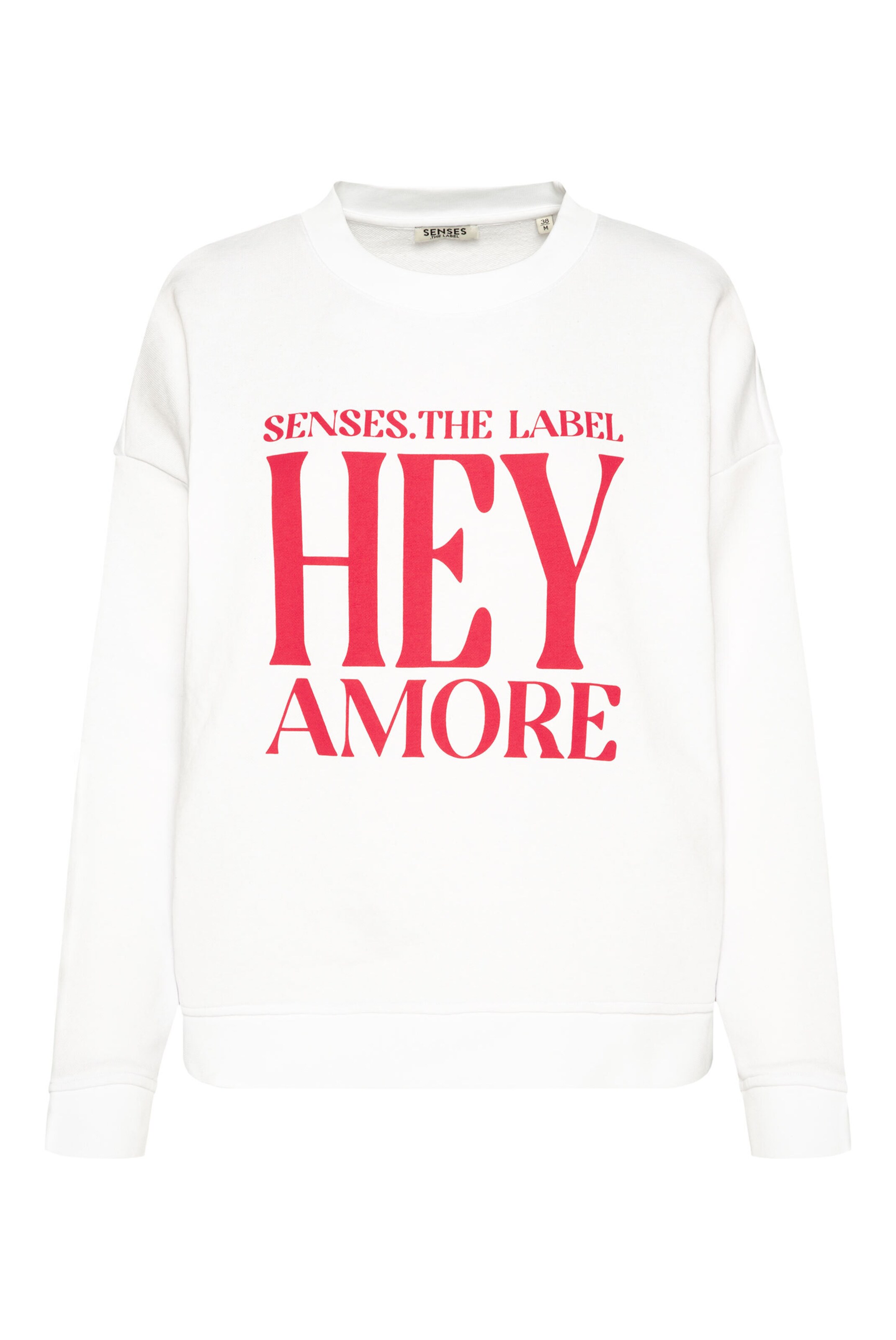 SENSES.THE LABEL Sweatshirt 'SU:RI' in Weiß: Vorderseite