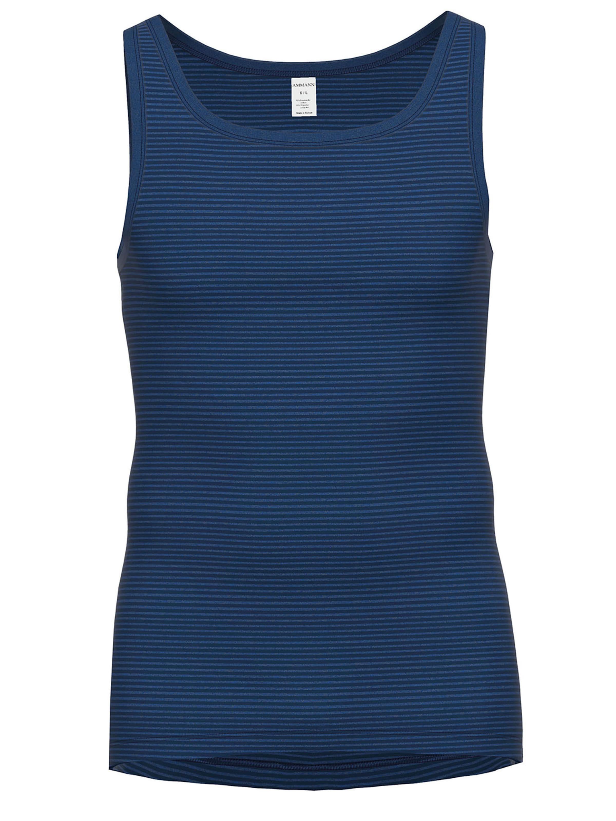 Ammann Unterhemd 'Day Classic / Jeans Feinripp'‌ in Blau: Vorderseite