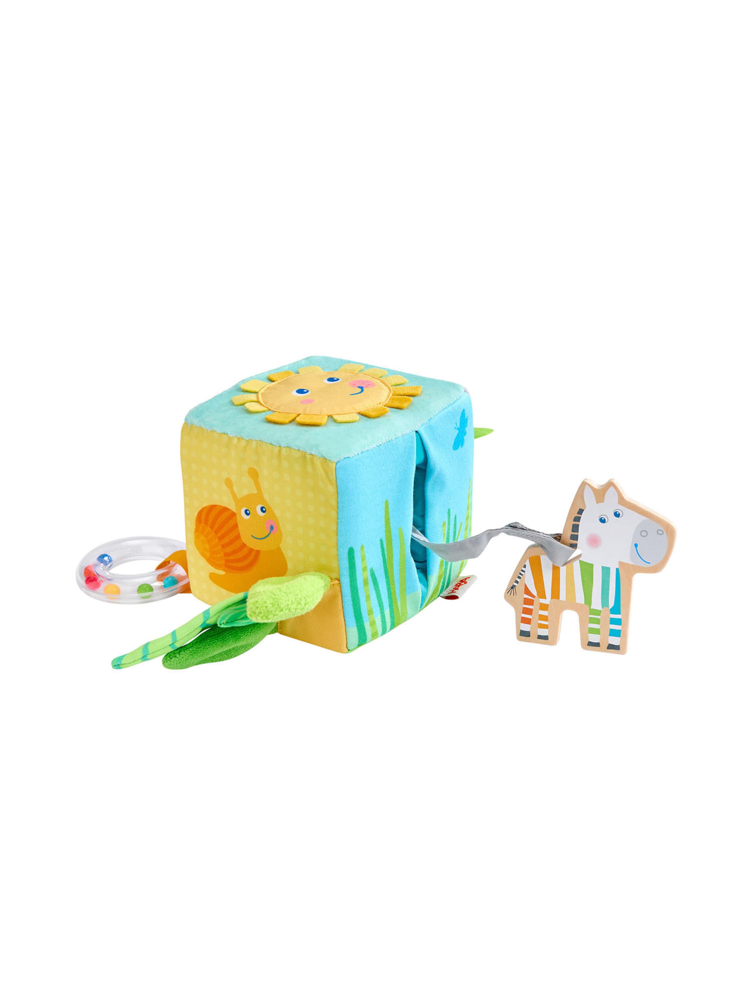 HABA Spel 'Entdeckerwürfel Zebra' in Gemengde kleuren: voorkant