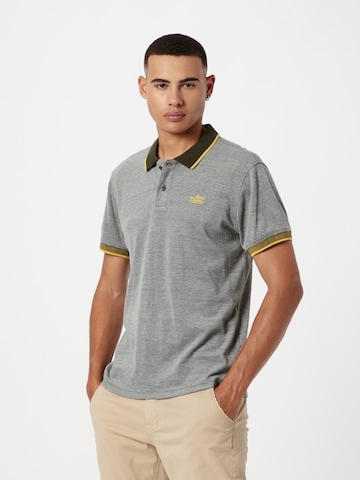 BLEND Poloshirt in Grau: predná strana