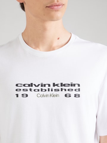 Calvin Klein Jeans Tričko – bílá