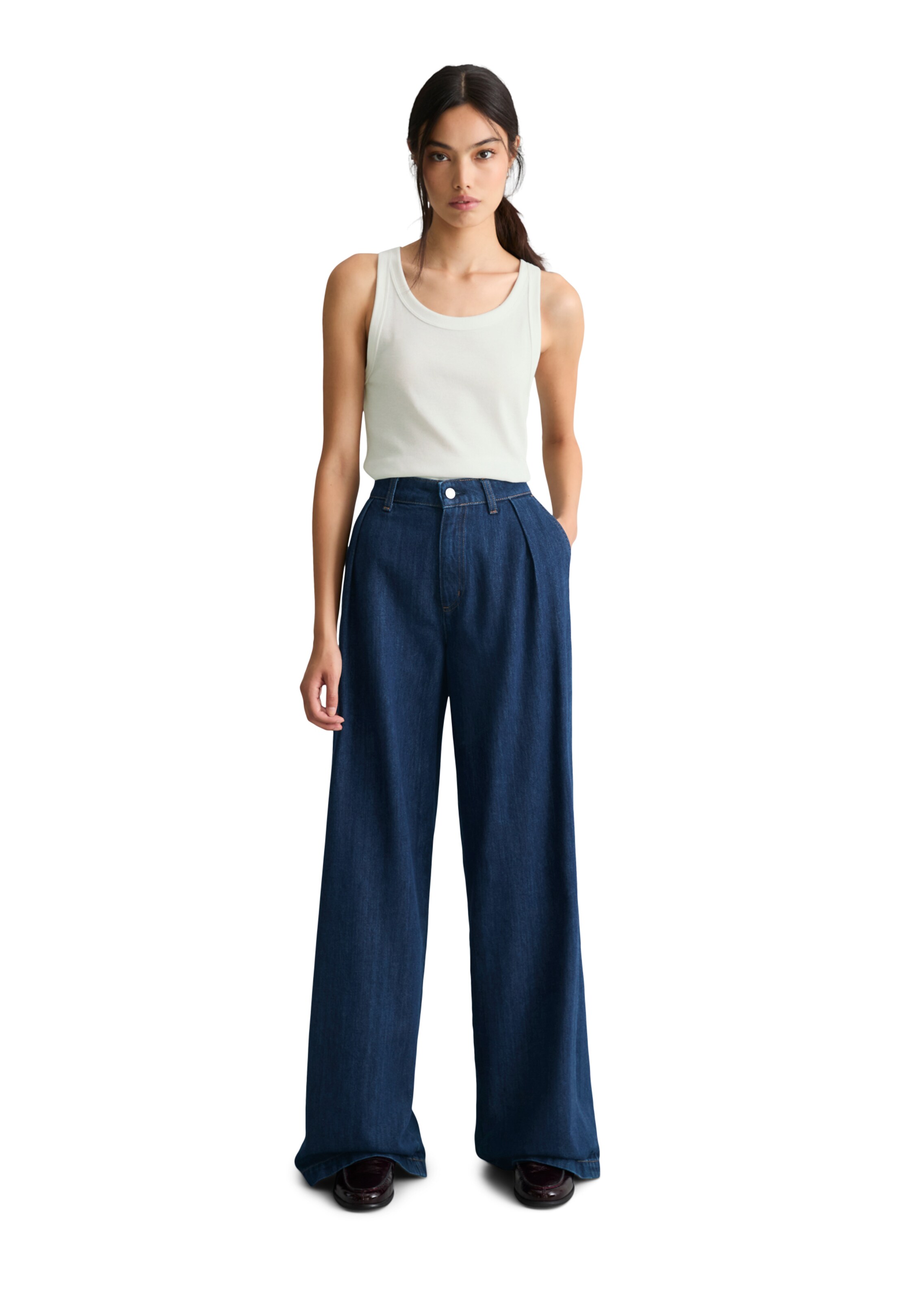 Marc O'Polo DENIM Loose fit Trousers in Blue