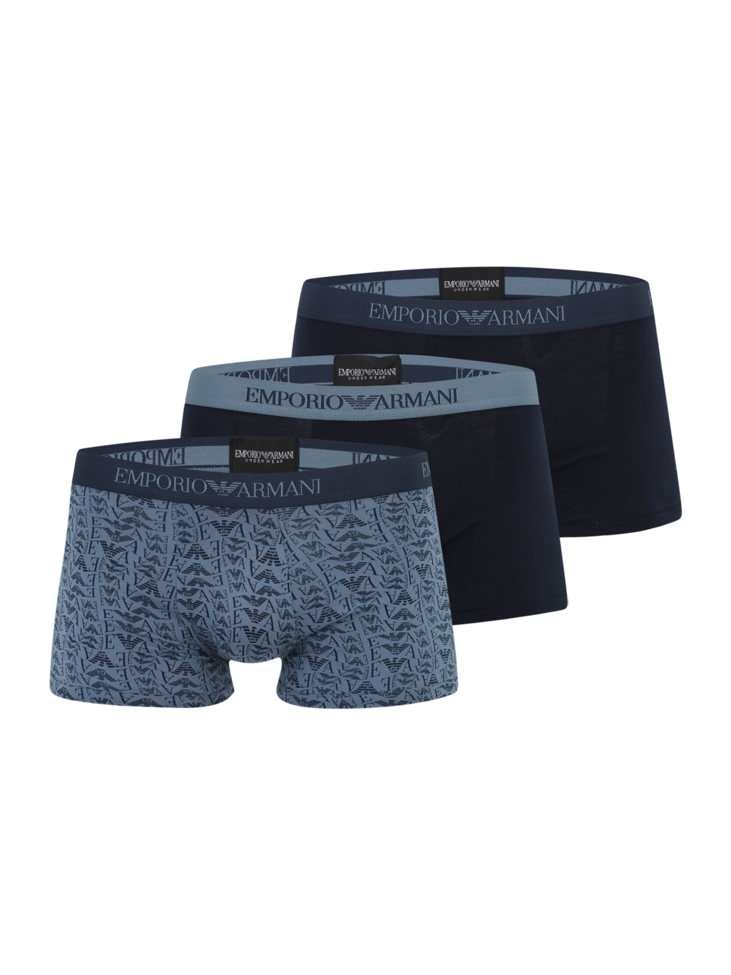 Boxer di Emporio Armani in blu: frontale