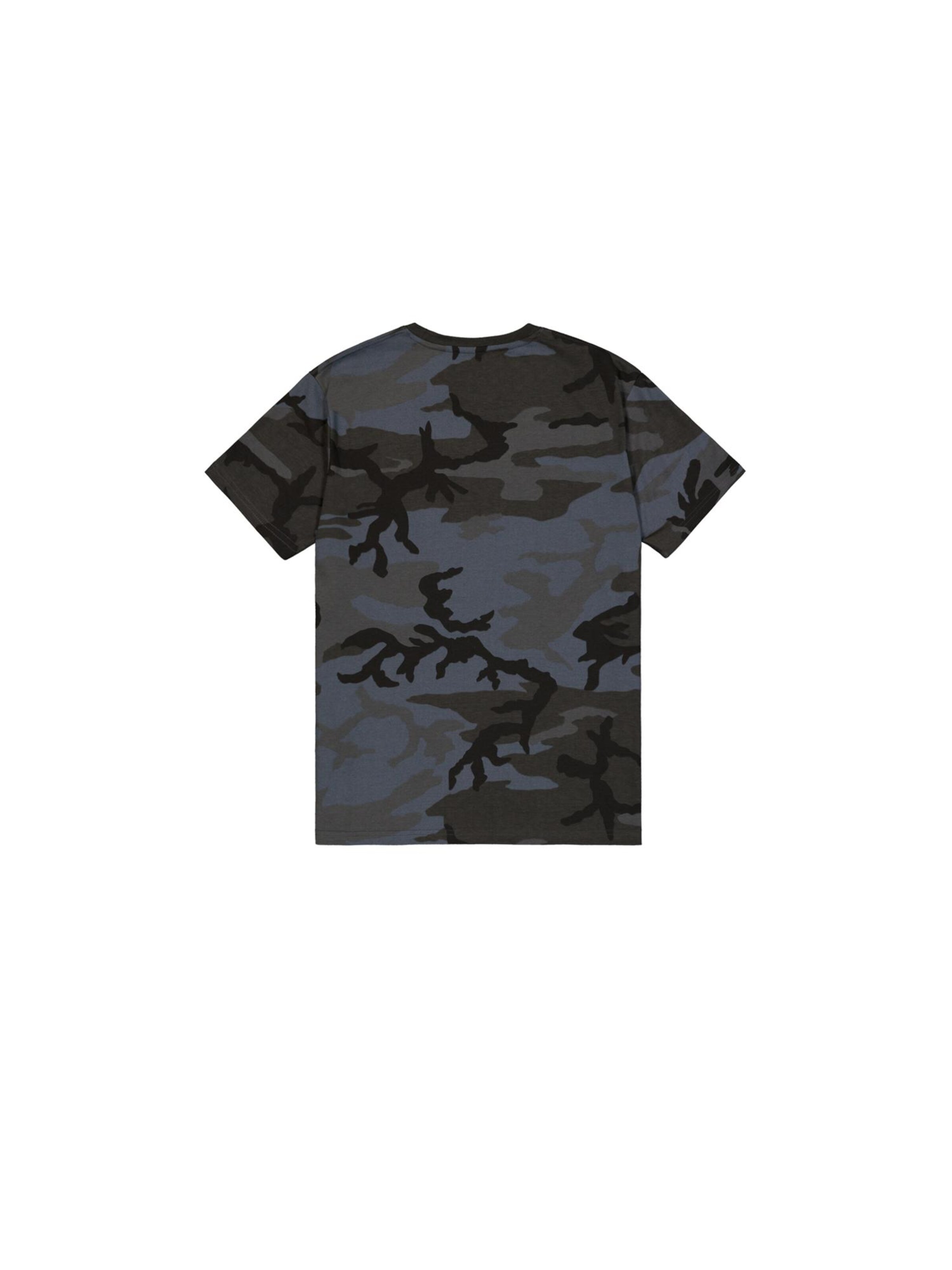 ALPHA INDUSTRIES Футболка 'Basic Logo Camo' в Черный