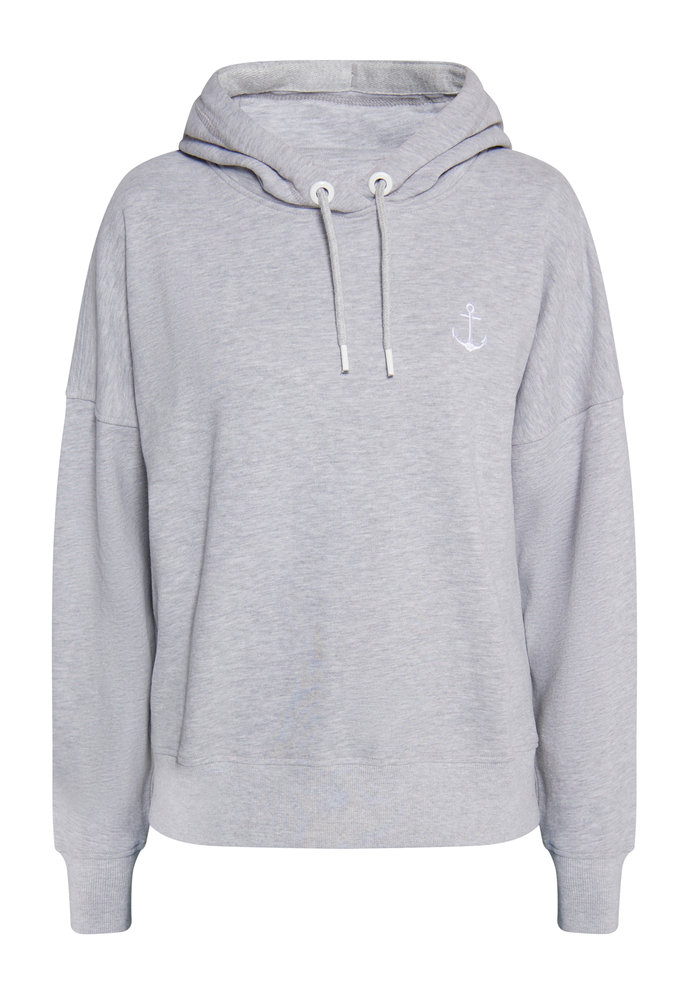 DreiMaster Maritim Majica | siva barva: sprednja stran