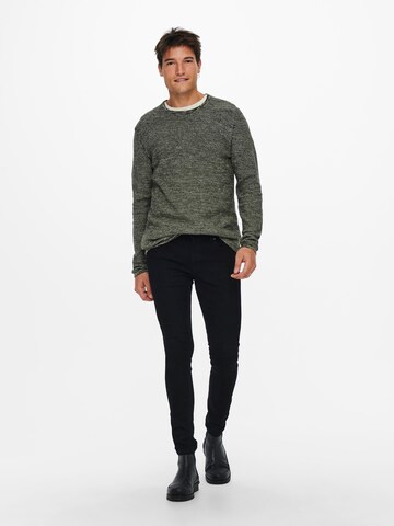 Pullover 'Niko' di Only & Sons in verde