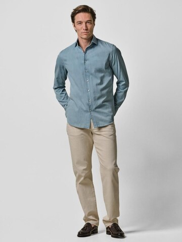 Profuomo Slim fit Button Up Shirt in Blue
