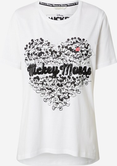 Tricou Frogbox pe negru / alb, Vizualizare produs