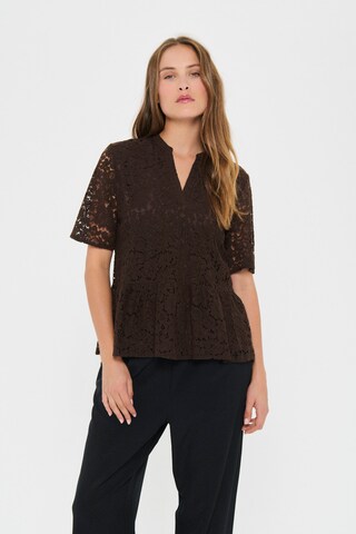 SAINT TROPEZ Blouse in Brown: front
