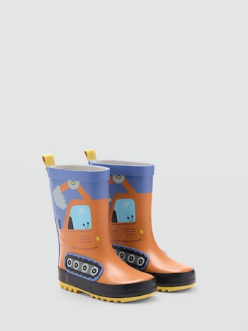 Cizme de cauciuc 'ESCAVA' de la MANGO KIDS pe albastru