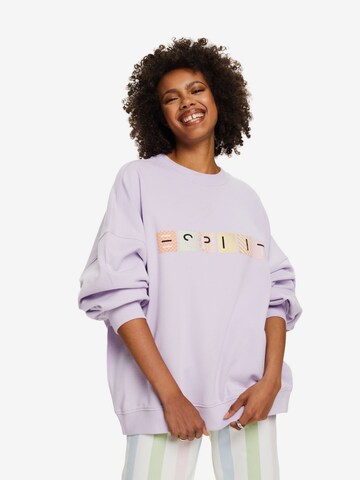 ESPRIT Sweatshirt in Lila: voorkant