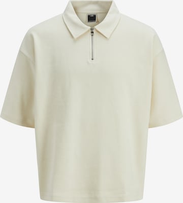 JACK & JONES Sweatshirt 'JCOINTERLUDE' in Wit: voorkant