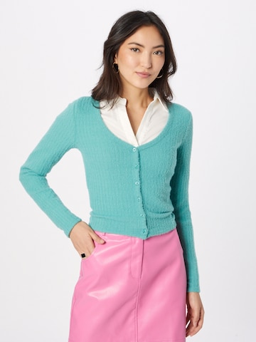 Cardigan HOLLISTER en vert : devant