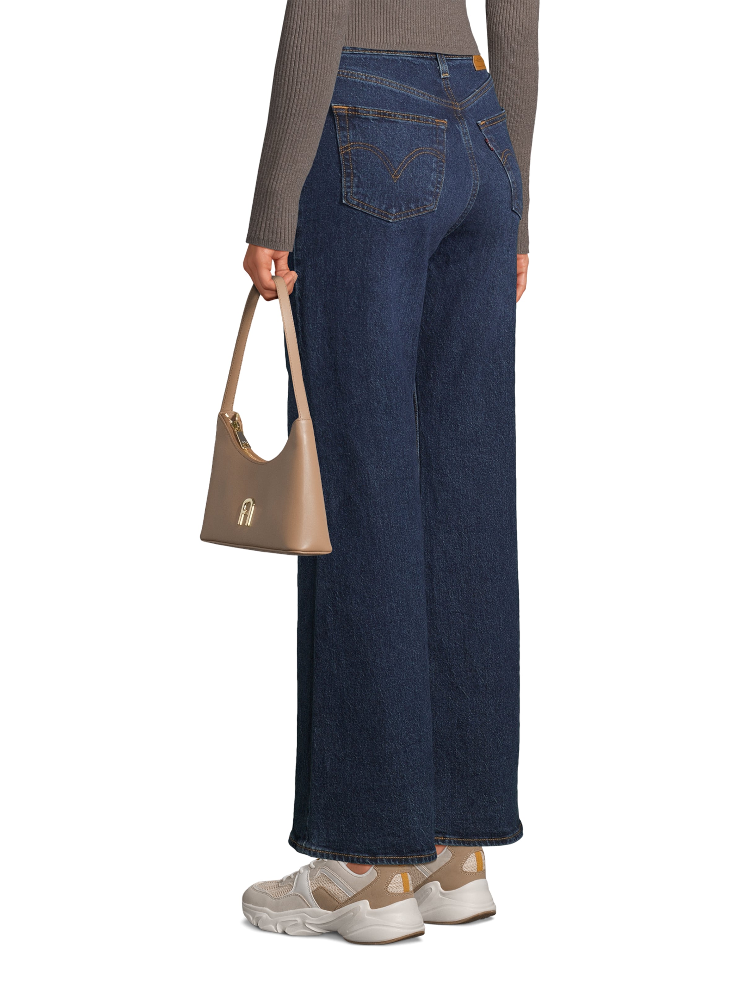 FURLA Наплечная сумка 'Diamante' в Коричневый: спереди