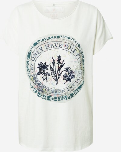 LIEBLINGSSTÜCK T-shirt 'Camila' en bleu / bleu pastel / blanc cassé, Vue avec produit