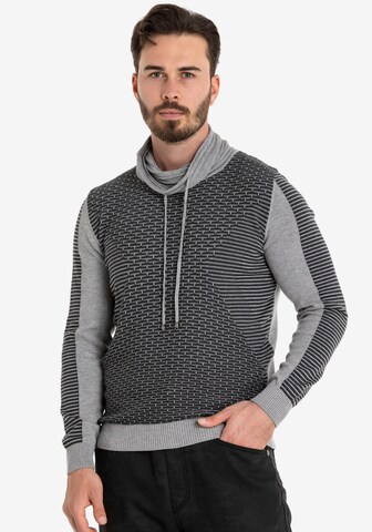 CIPO & BAXX Pullover in Grau: predná strana