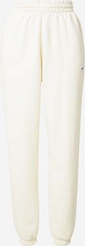 Reebok - Tapered Pantalón en blanco: frente