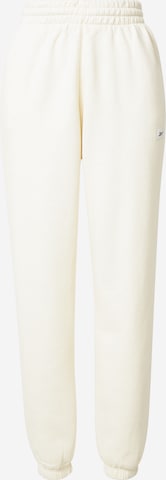 Reebok - Tapered Pantalón en blanco: frente