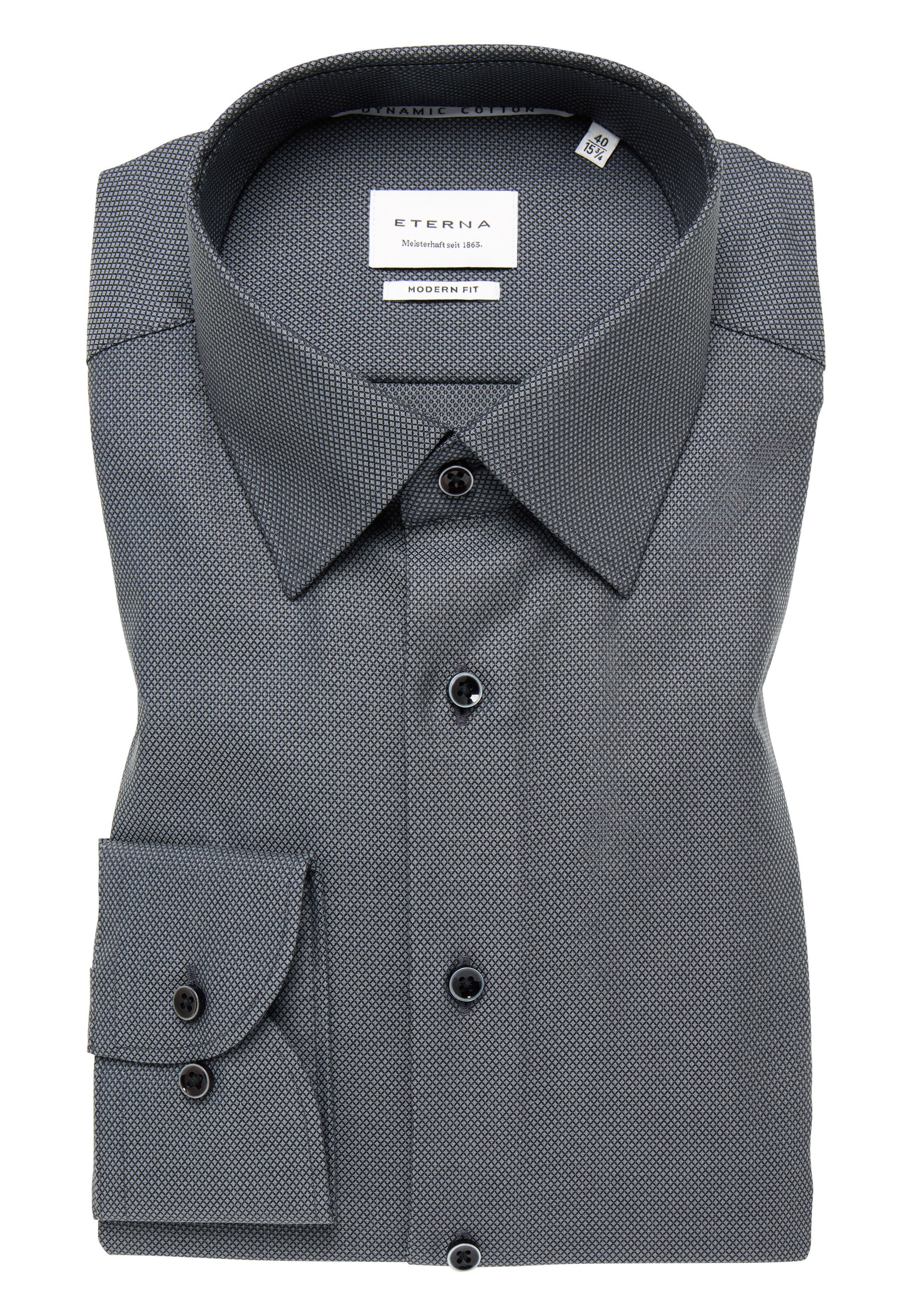 ETERNA Regular fit Button Up Shirt in Grey