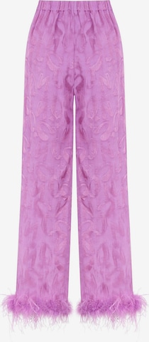 NOCTURNE Loose fit Trousers in Purple