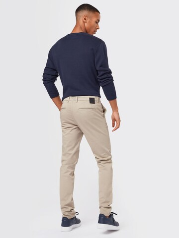 REDPOINT Slim fit Chino trousers 'Brandon' in Beige