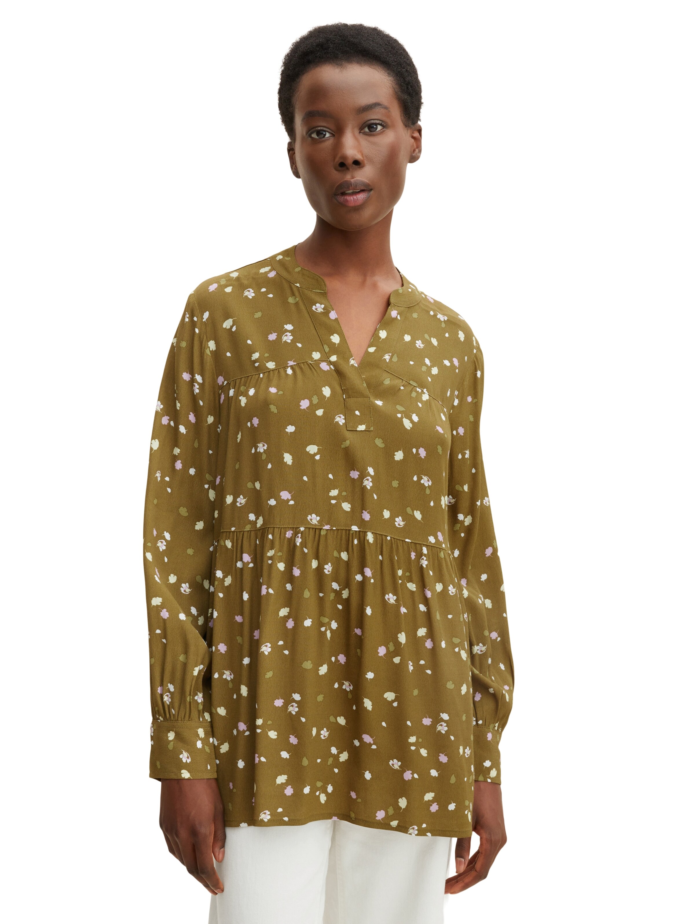 TOM TAILOR Pluus, värv roheline: eest vaates