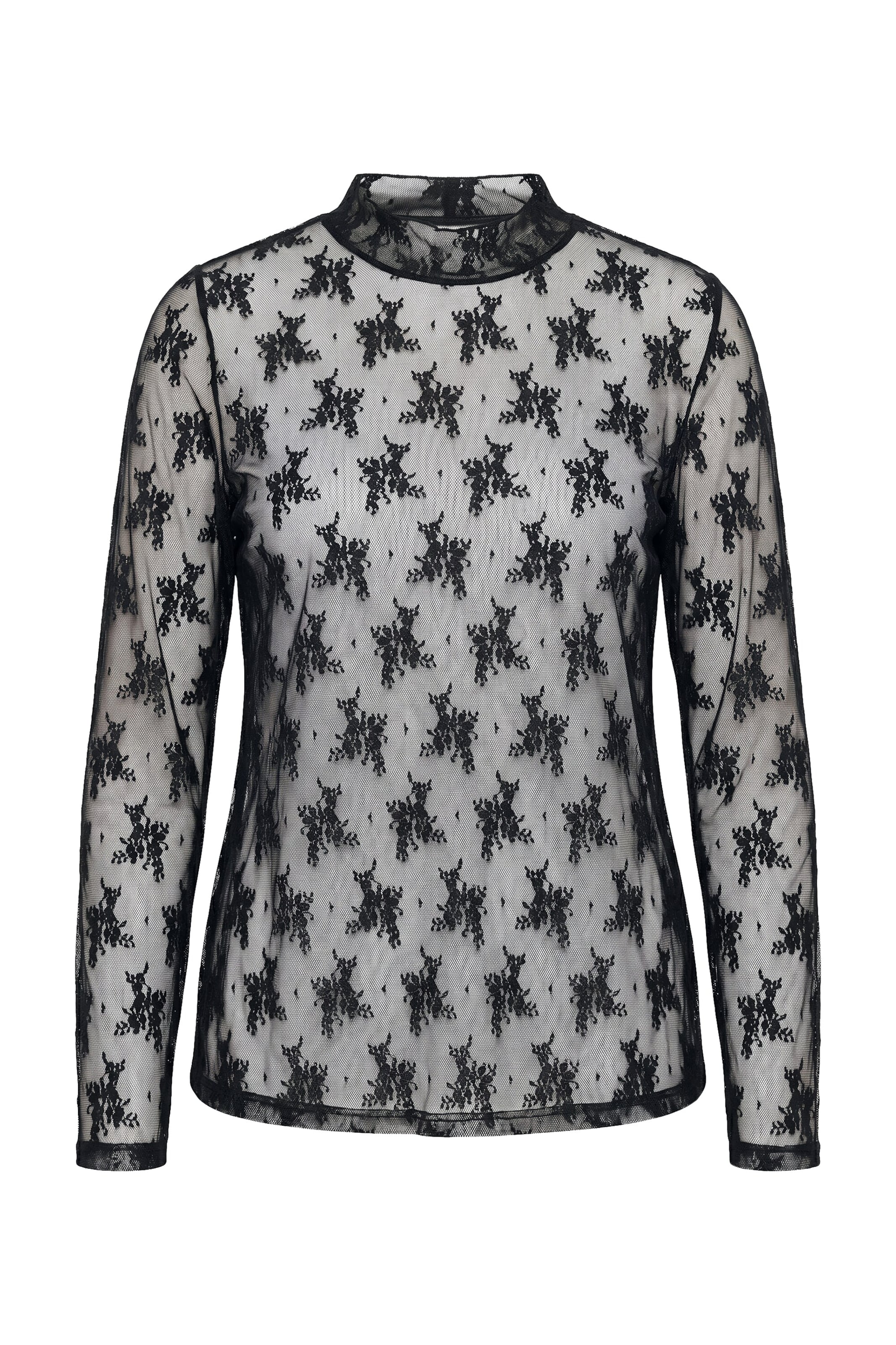Ulla Popken Top in Schwarz: Vorderseite