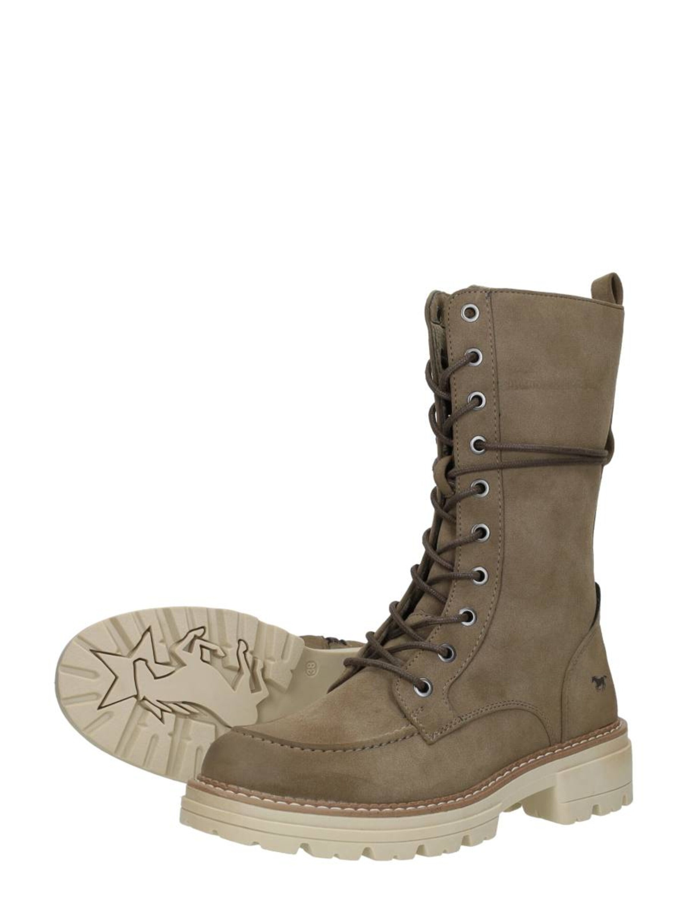Chaussure à lacets 'Veterschoenen Hoog' MUSTANG en gris