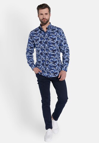 Steffen Klein Slim fit Button Up Shirt in Blue