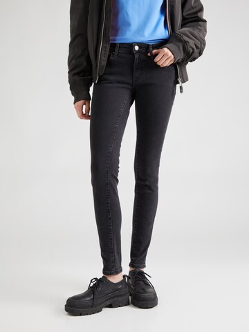 Skinny Jeans de la Tommy Jeans pe negru: față