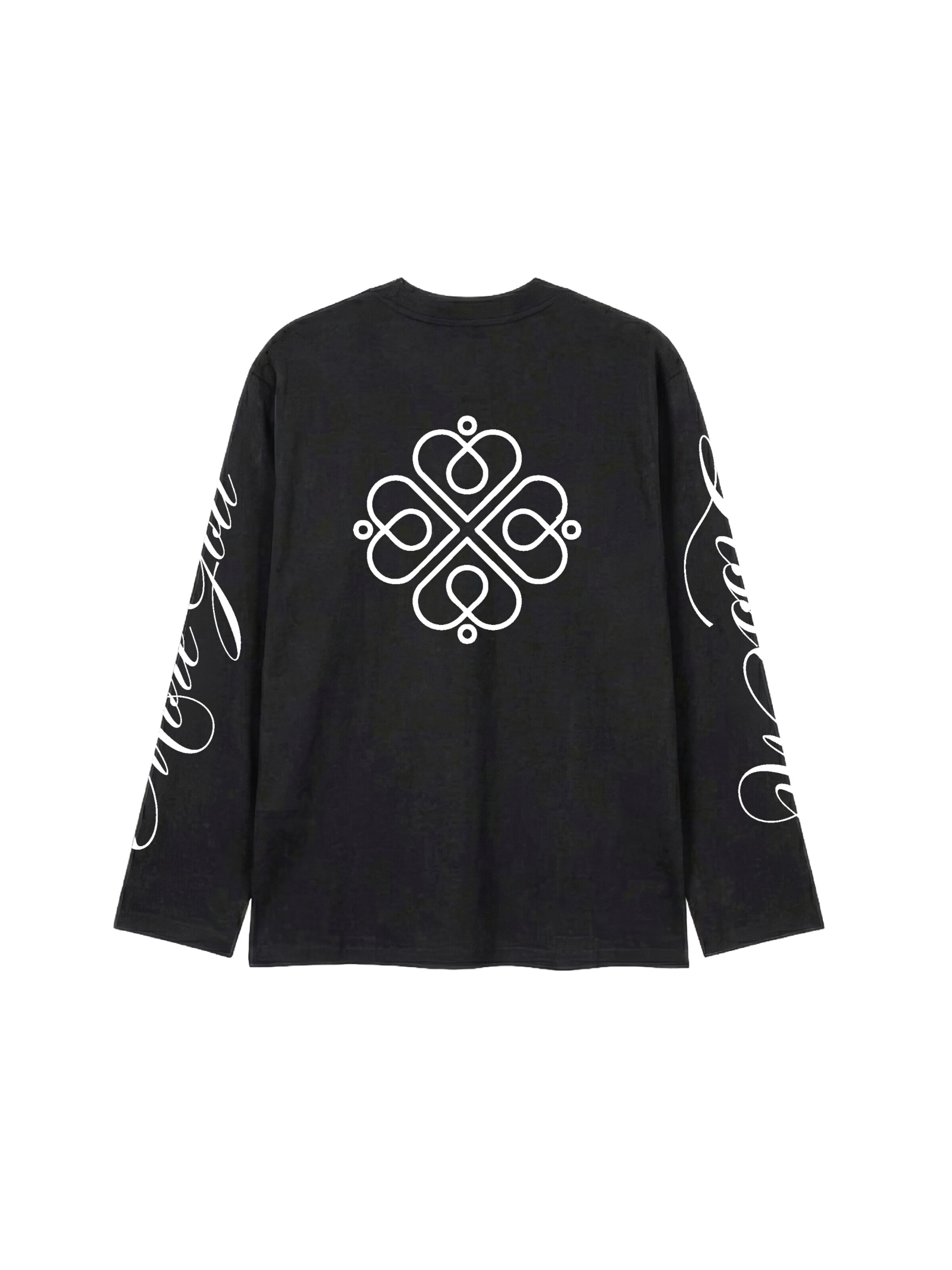 ATMOS Shirt 'Longsleeve 'More God Less Me''‌‌ in Schwarz