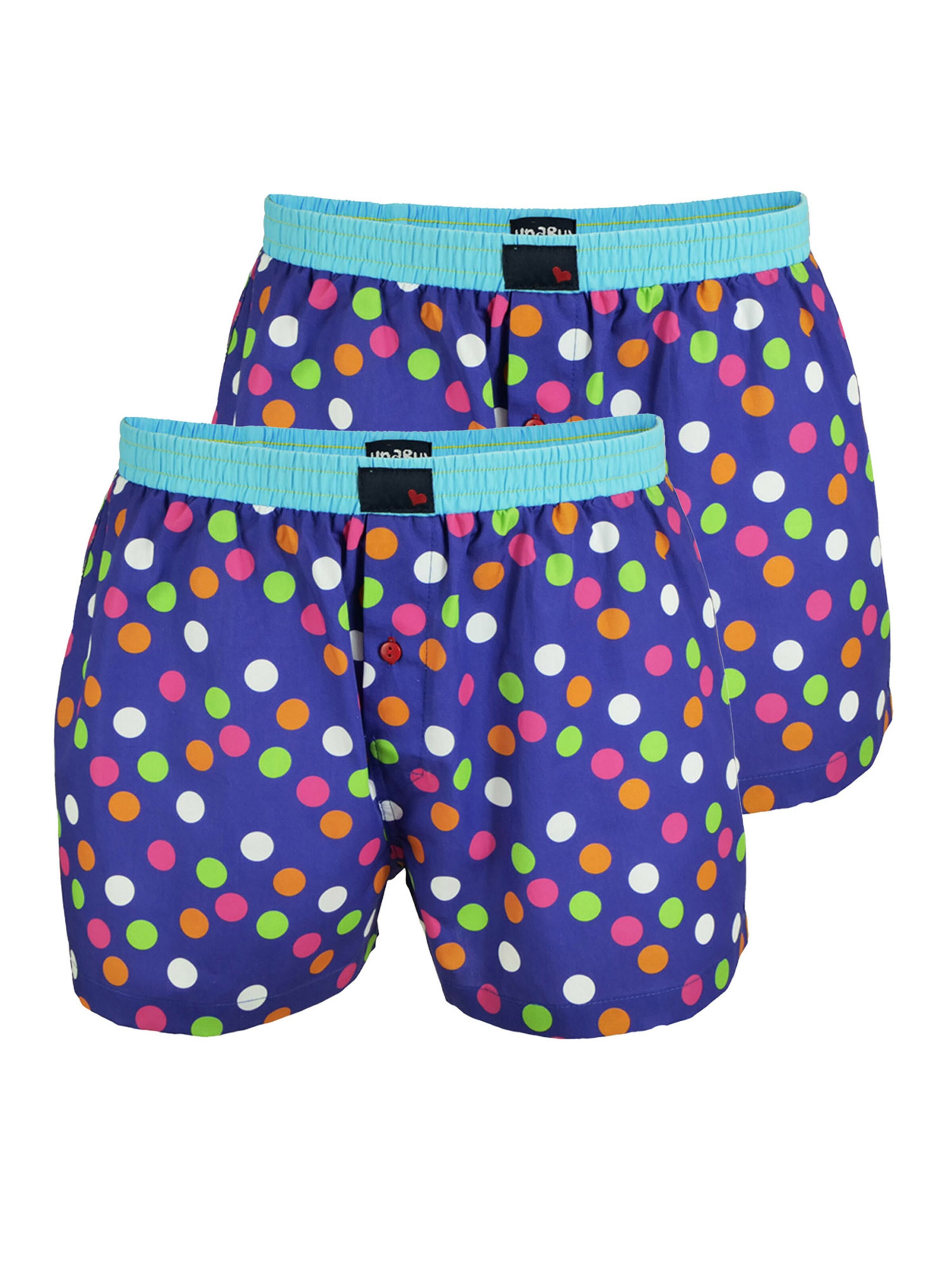 UNABUX Boxershorts 'Flying Falcon' in Blauw: voorkant