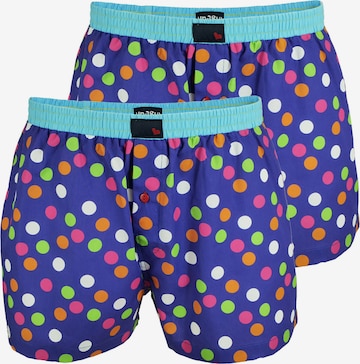 UNABUX Boxershorts 'Flying Falcon' in Blau: Vorderseite