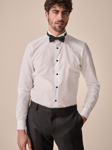 Coupe slim Chemise Next en blanc : devant