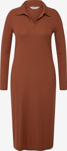 Studio Untold Dress in Brown: front