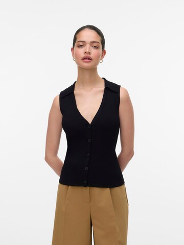 VERO MODA Strikvest 'VMWillow' i sort: forside