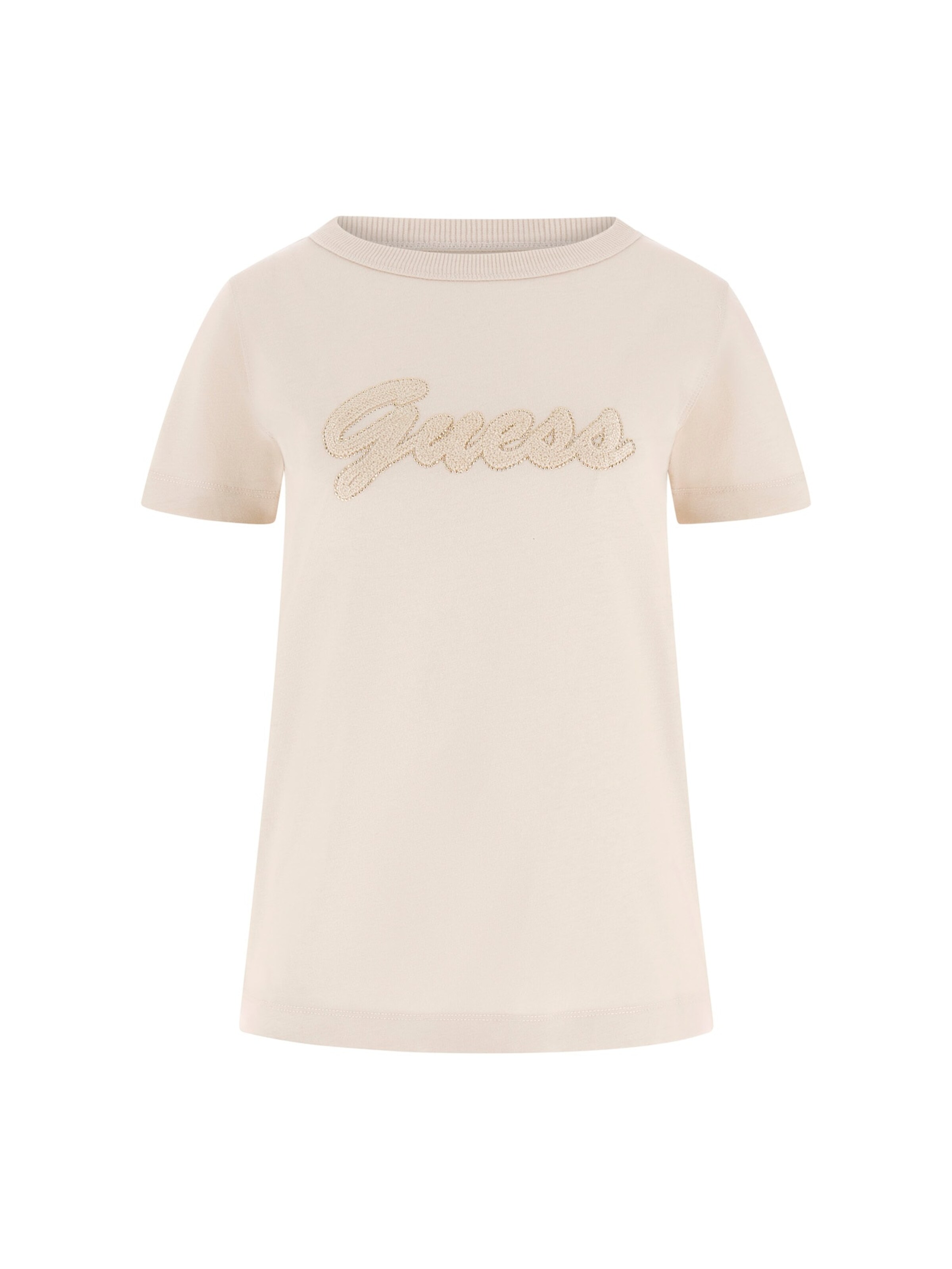 T-shirt GUESS en beige : devant