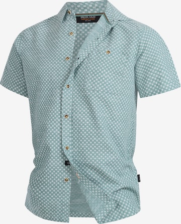 INDICODE JEANS Button Up Shirt 'Way' in Blue: front