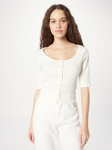 LEVI'S ® - Camiseta 'Dry Goods Pointelle Top' en blanco: frente