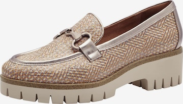 Tamaris Instappers in Goud: voorkant