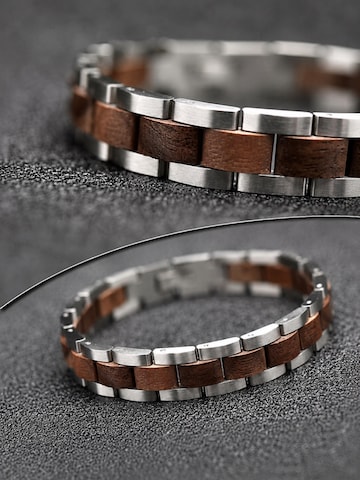 Holzwerk Bracelet 'Pinnsee' in Silver