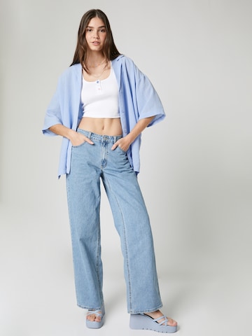 florence by mills exclusive for ABOUT YOU Wide leg Jeans 'Daze Dreaming' in Blue