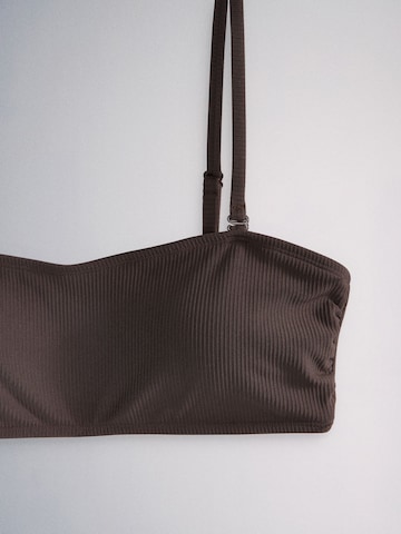 Bandeau Hauts de bikini The Set en marron