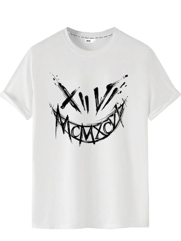 RMK Shirt 'Joker Smile' in White: front