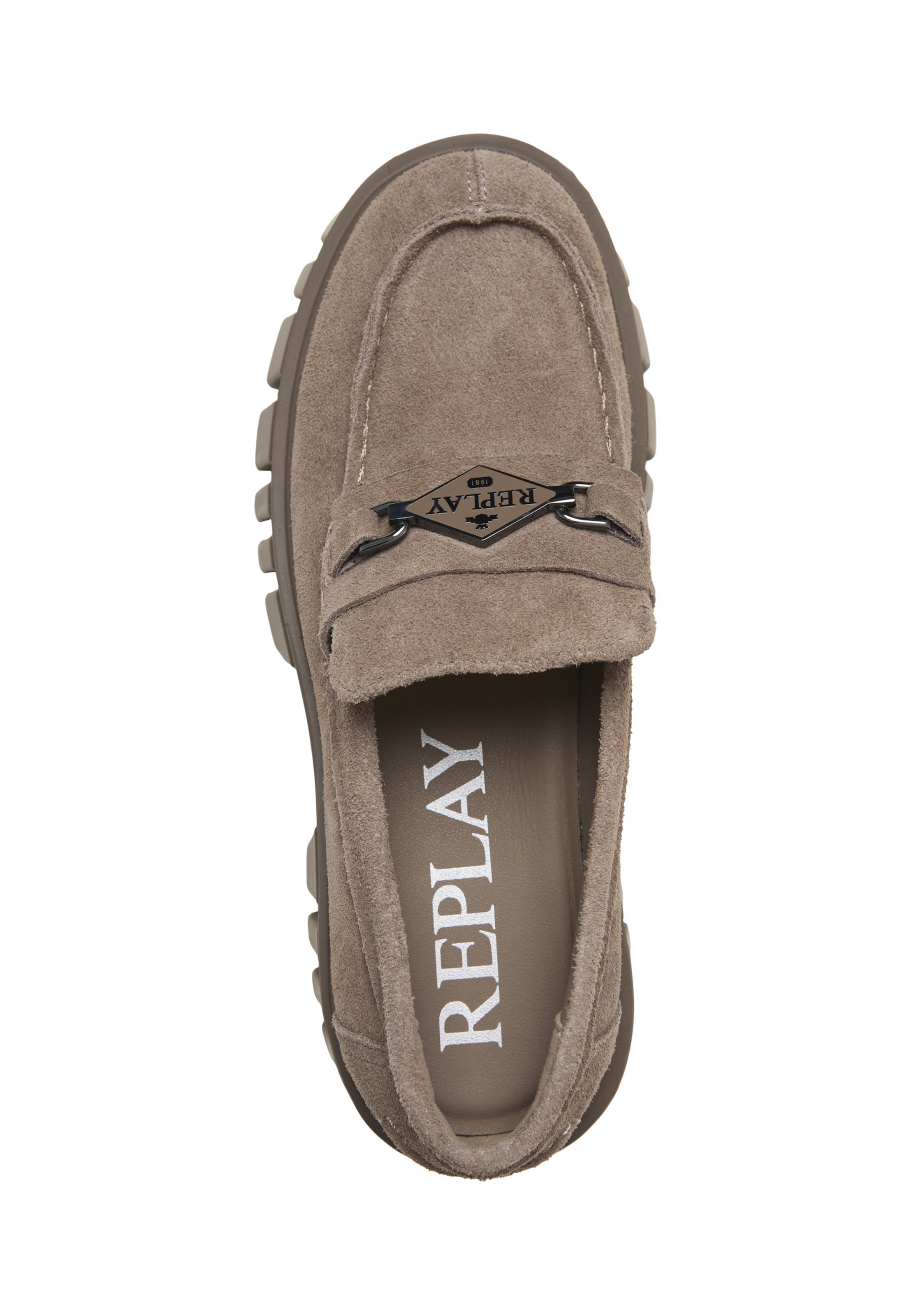 REPLAY - Sapato Slip-on 'Judy' em cinzento