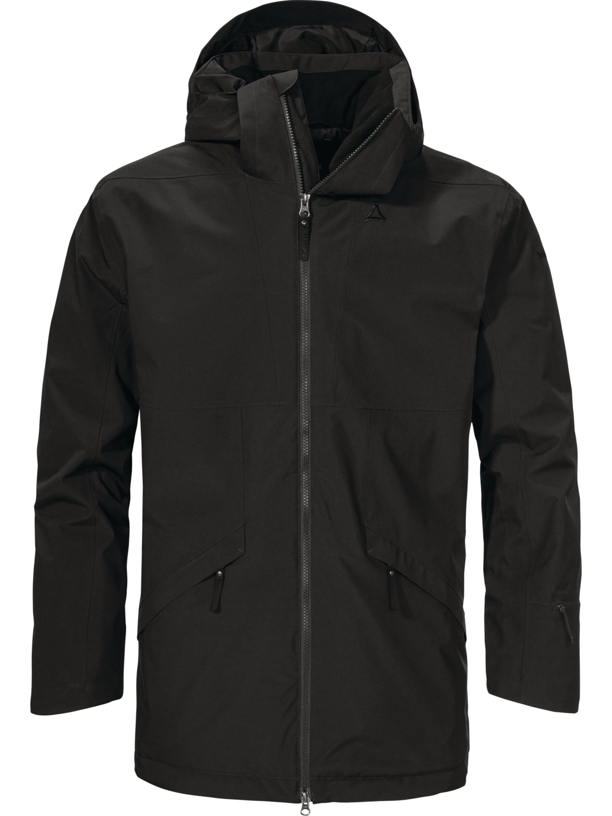 Schöffel Outdoorjas 'Urban Ins Malkay' in Zwart: voorkant