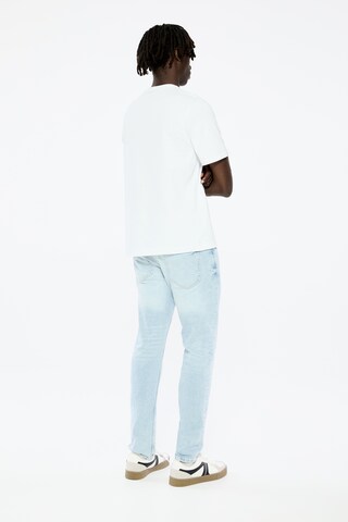 Pull&Bear Slimfit Kavbojke | modra barva