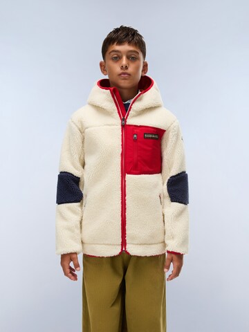 NAPAPIJRI Fleece jacket 'Yupik' in Beige: front
